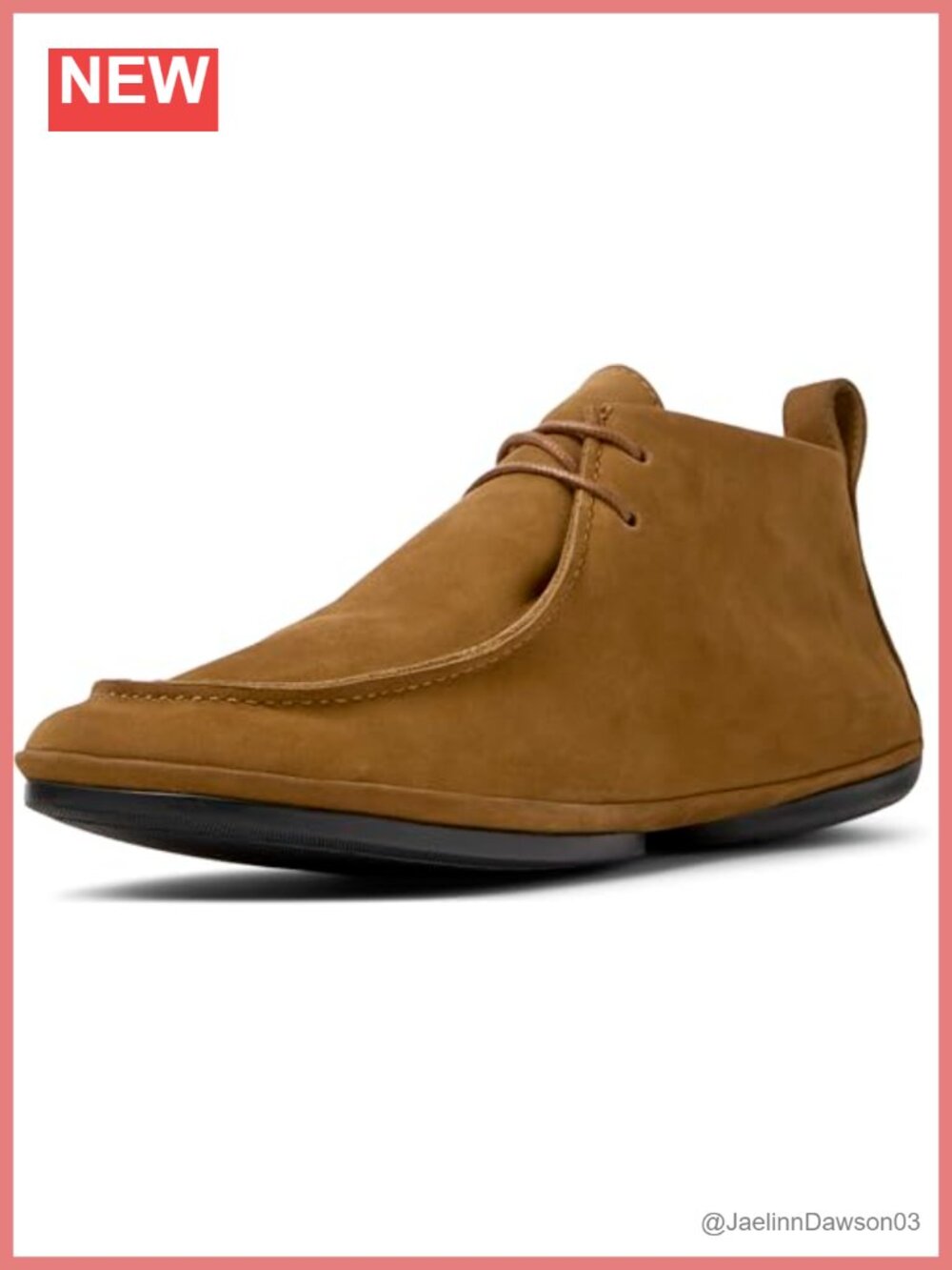 Camper Women's Ankle Bootie Lace-up Leather Chukka Round Toe